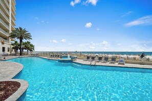 Pool - Upscale beachfront retreat w/private balcony, resort pool, sauna, & beach access (Orange Beach)