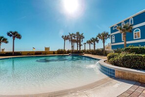 Pool - Gulf front condo with direct beach access, resort amenities, private W&D, WiFi (Orange Beach)