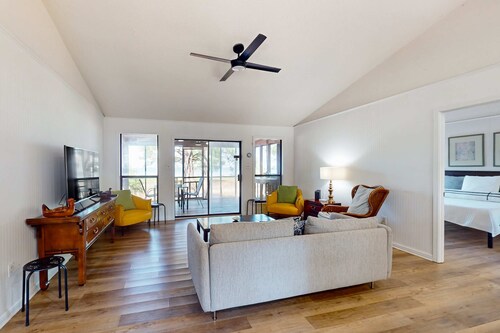 Bayfront home with Gulf views & deck with private swim spa - dog-friendly