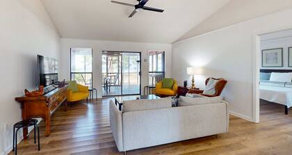 Bayfront home with Gulf views & deck with private swim spa - dog-friendly