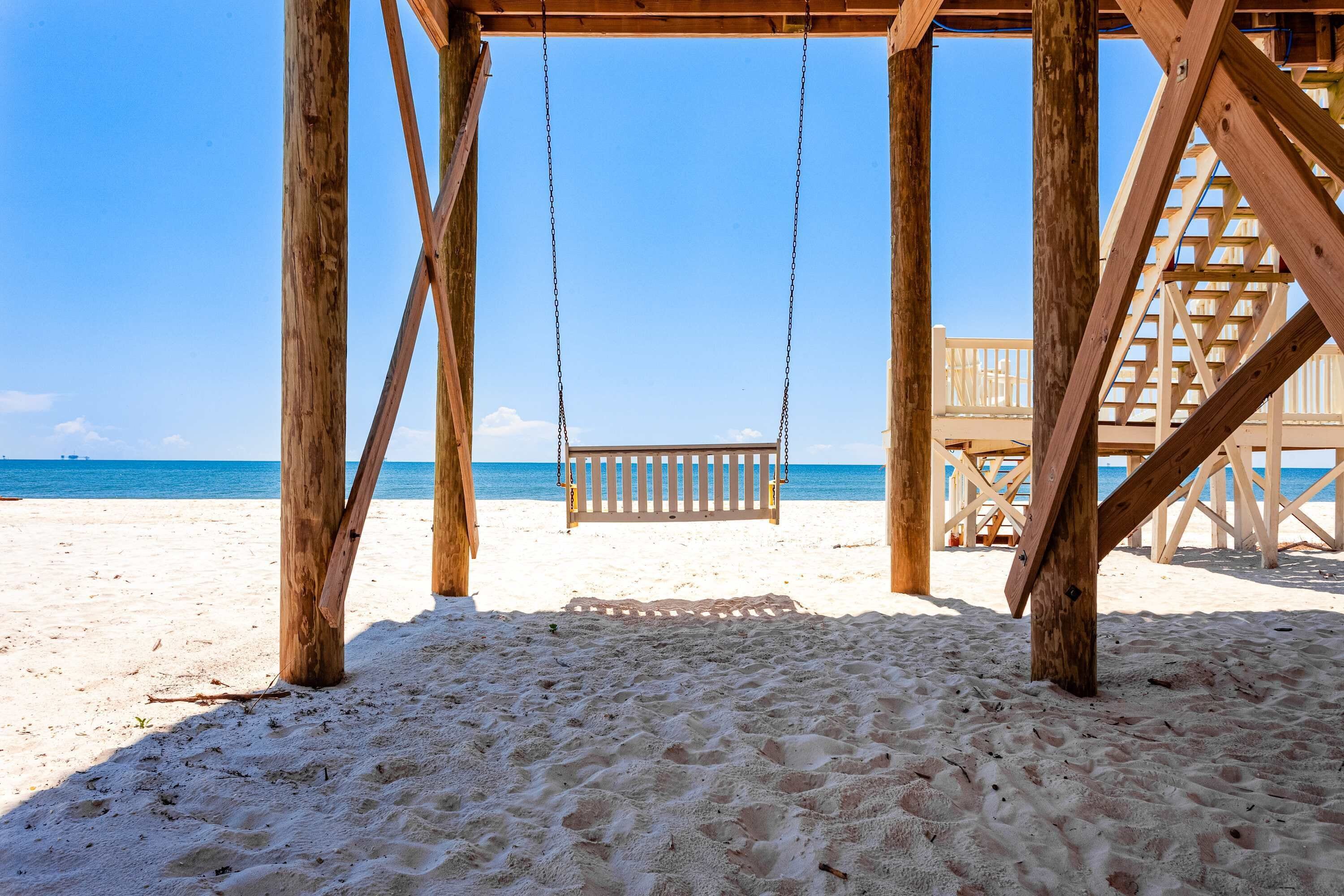 On the beach