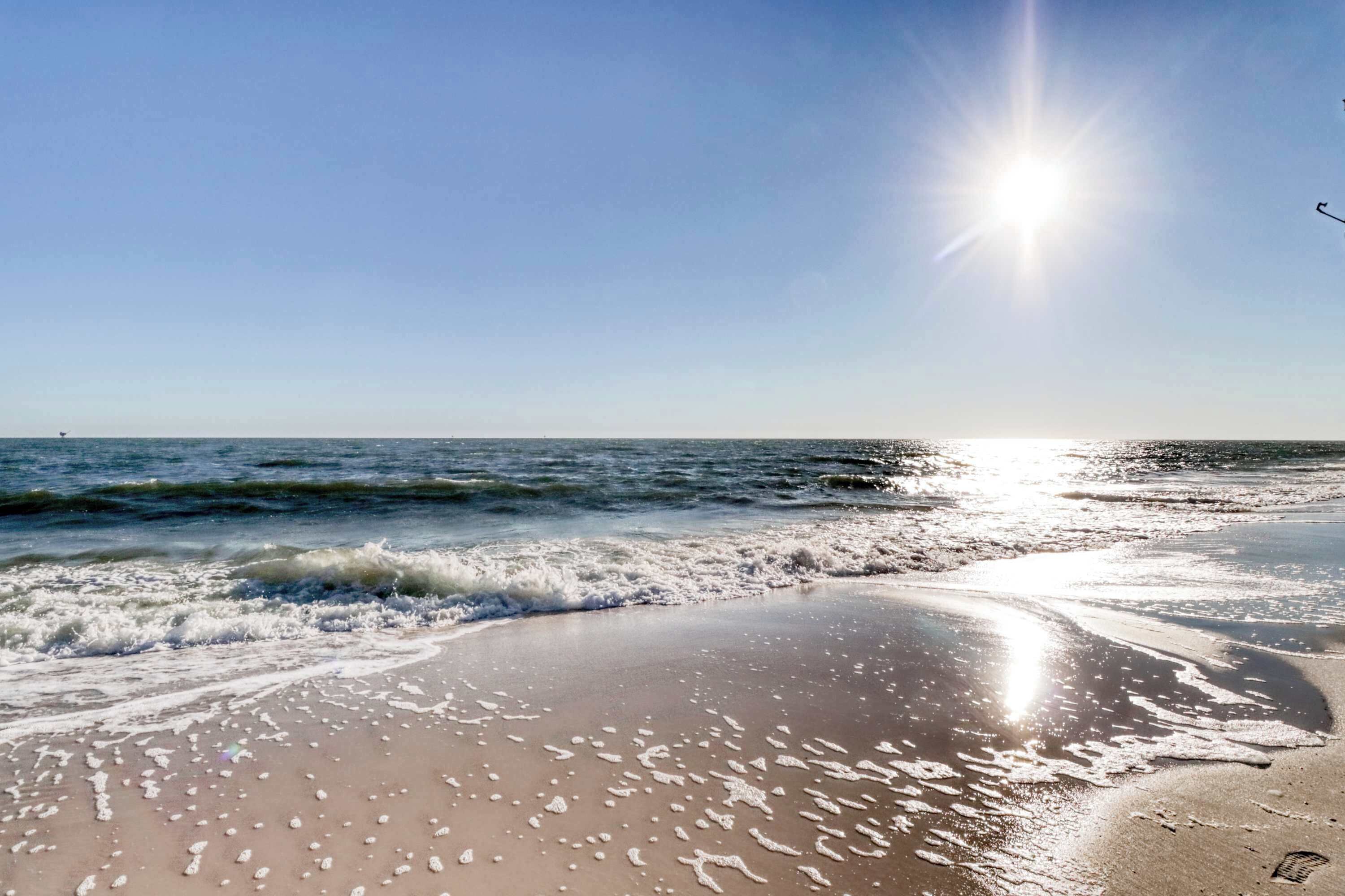 On the beach