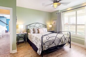 4 bedrooms, iron/ironing board, WiFi, bed sheets - Two-story, dog-friendly home with partial ocean views, decks, private washer,dryer (Dauphin Island)