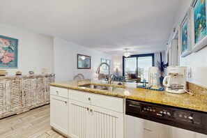 Interior - Beachfront condo with private balcony, shared pool, and hot tub (Orange Beach)