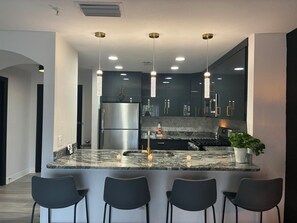 Fridge, microwave, oven, stovetop - Reunion Resort 1st Fl Condo, Near Disney, Patio (Kissimmee)
