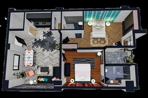 Deluxe Double Room, Mountain View - Chinar Apartments (Abbottabad)