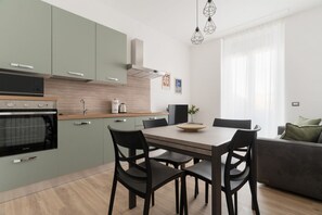 Dining - GuestHost - Modern and comfortable 60 square meters apartment, perfect for two people, located on the first floor of a building with an elevator (NOT accessible to disabled guests).The property is located in the Vigentino neighborhood, a quiet area with  (Milan)