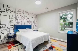 2 多间卧室、熨斗/熨衣板、WiFi、床单
