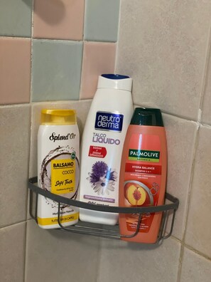 Dusche, Haartrockner, Bidet, Handtücher