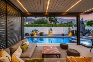 Pool - Luxurious Home with Private Pool, Firepit, Grill and Mountain Views! (Palm Springs)