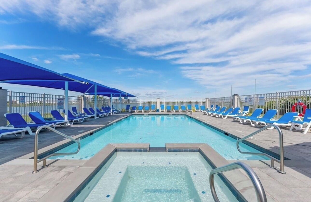 Piscine extérieure, piscine chauffée