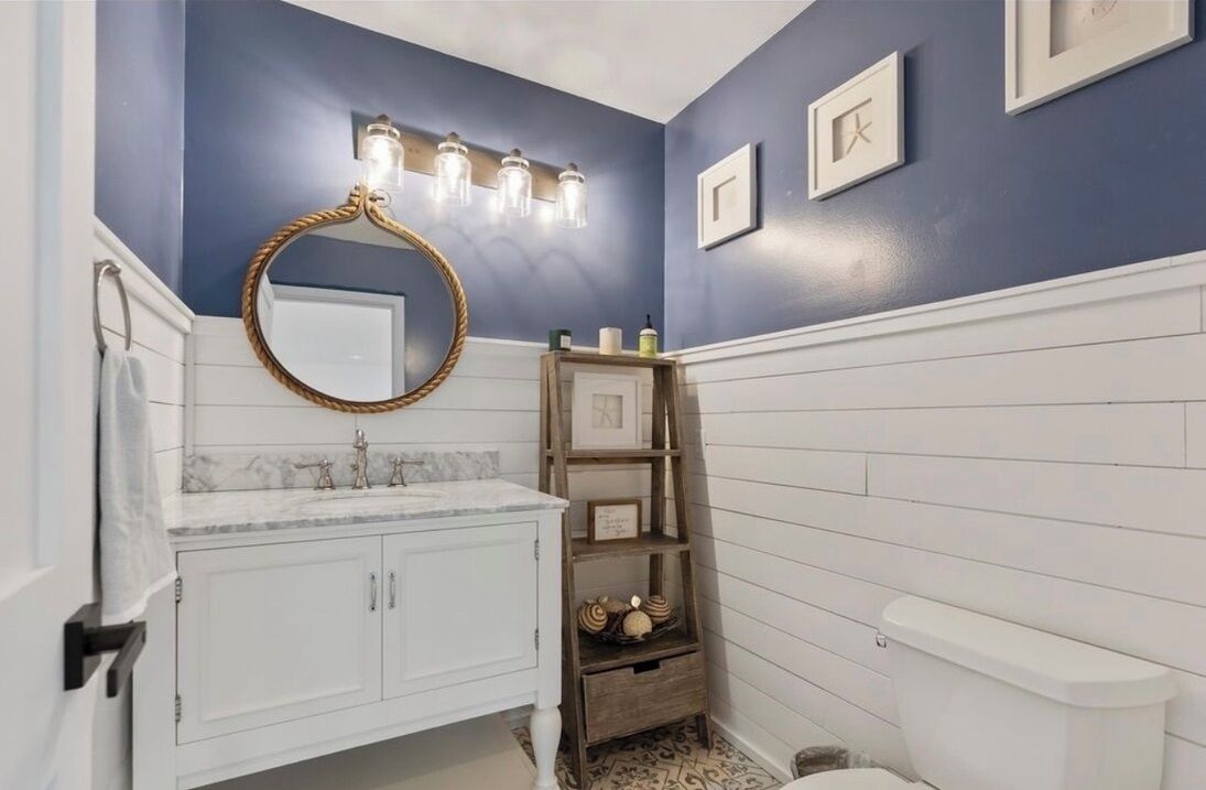 Hair dryer, towels, toilet paper