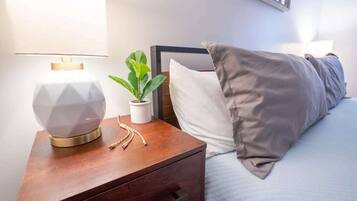 2 bedrooms, iron/ironing board, travel crib, WiFi