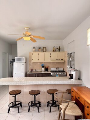 Microwave, oven, stovetop - Sun bathed studio apartment with mountain views just minutes from the beach! (Rincón)