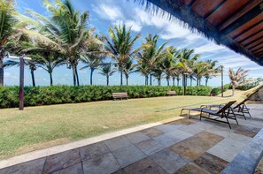 Terrace/patio - Scopa Beach #c3-200 - Beachfront By Carpediem (Aquiraz)