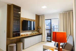 Basic Apartment | Living area - Buenos Ayres #509 - Apt With Balcony by Carpediem (João Pessoa)