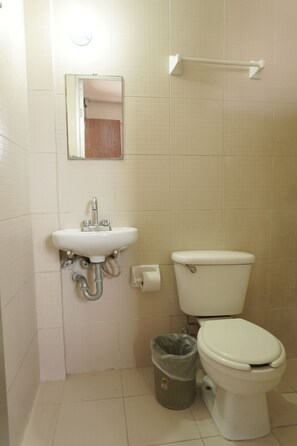 Shower, towels, soap, shampoo - Hotel Reforma (Veracruz)