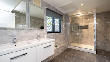 Shower, hair dryer