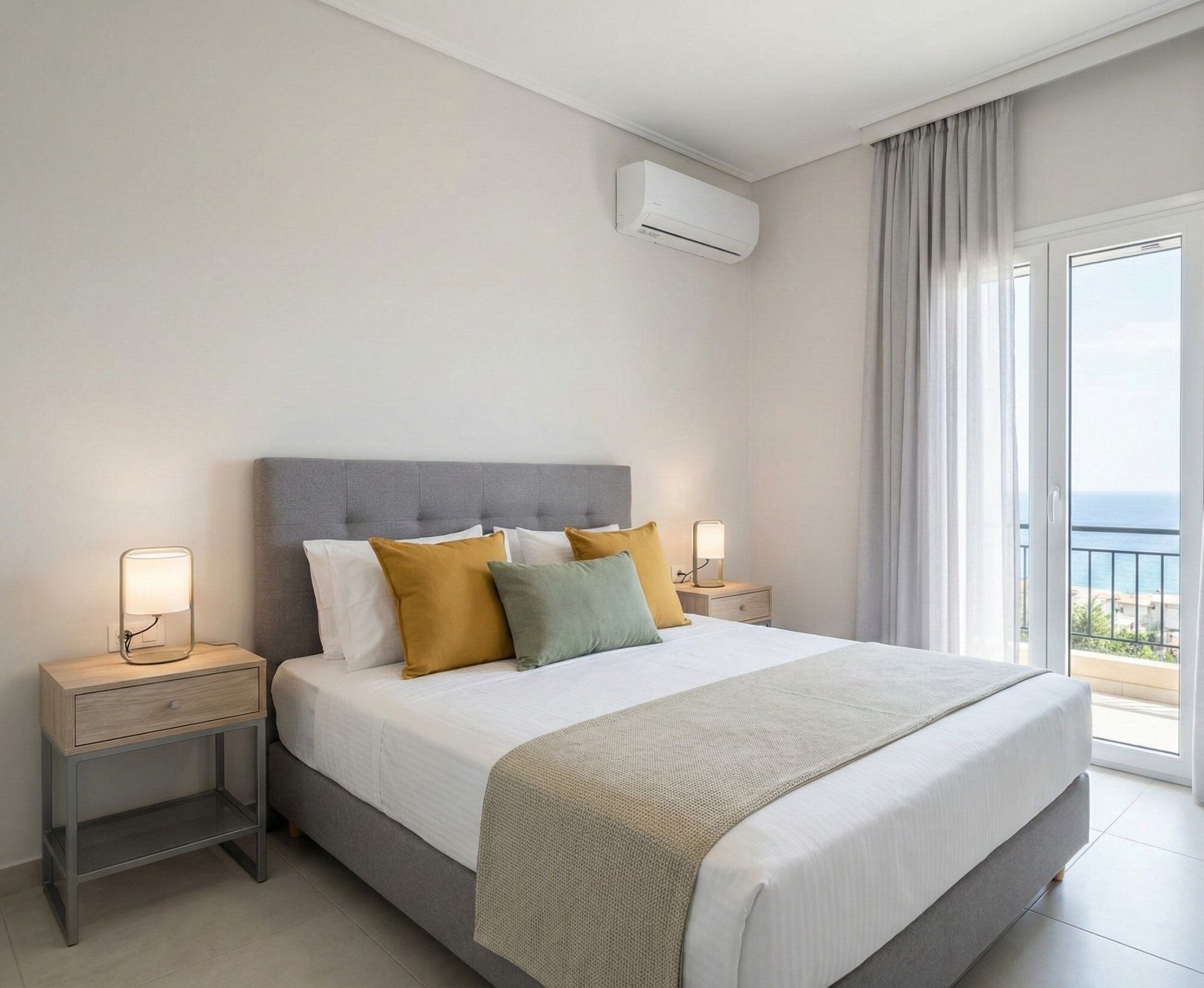 Apartamento superior, vista para o mar