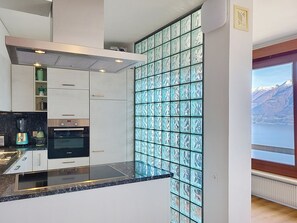 Fridge, microwave, dishwasher, cookware/dishes/utensils - Apt. Tana dei Leoni by Interhome (Ronco sopra Ascona)
