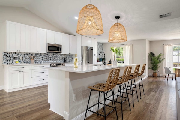 Experience the joy of cooking in a stylish and well-equipped space. Our kitchen is designed for both functionality and beauty.