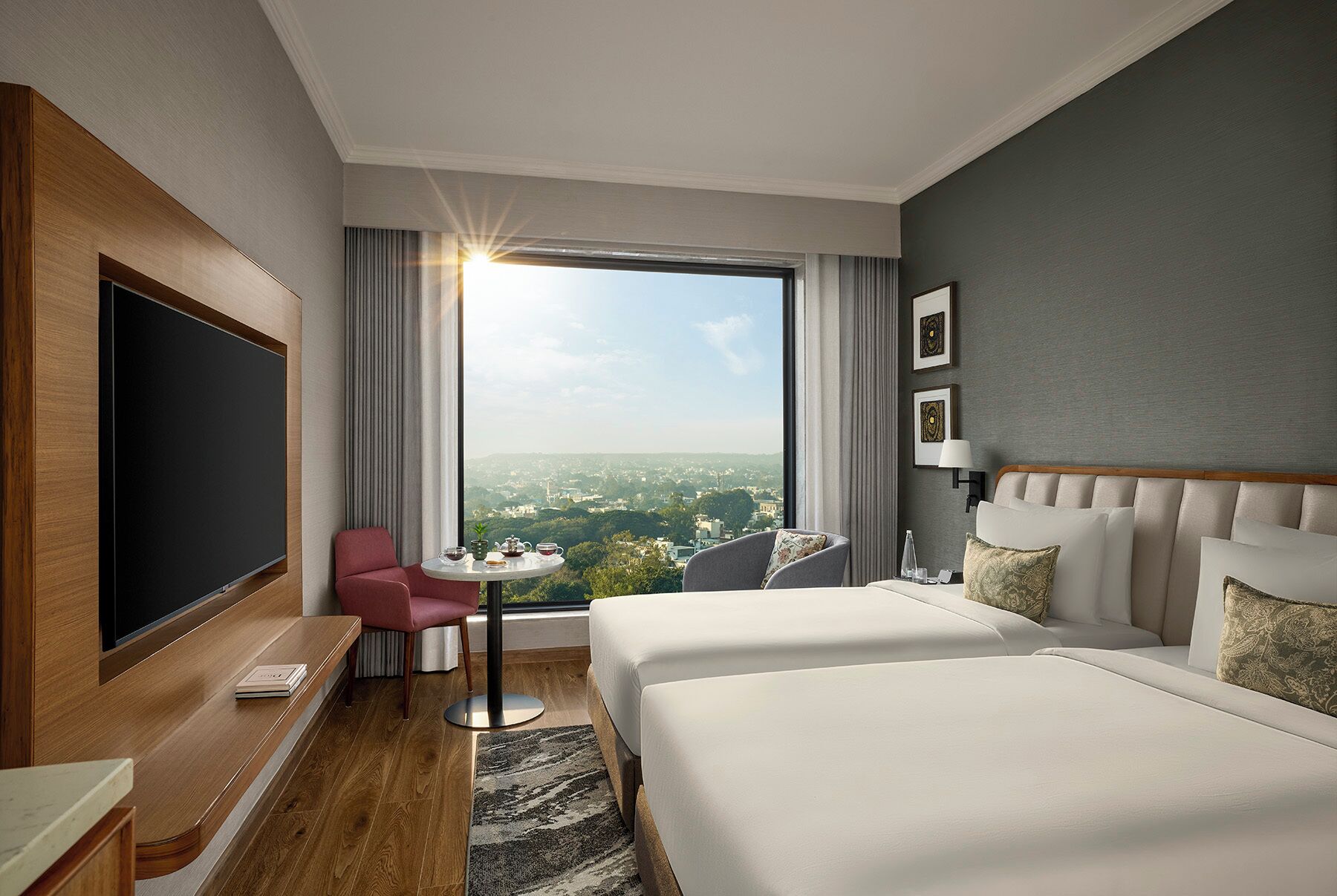 客房, 2 张单人床 | 客房内保险箱、遮光窗帘、隔音、熨斗/熨板