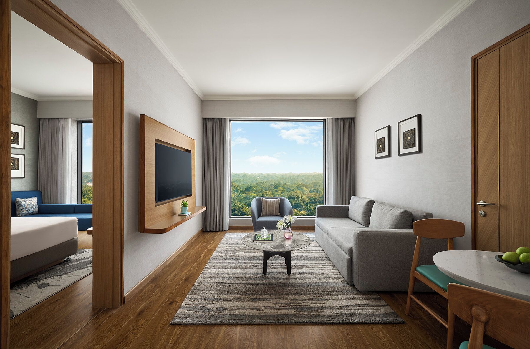 Suite, 1 King-Bett und Schlafsofa | Zimmersafe, Verdunkelungsvorhänge, schallisolierte Zimmer