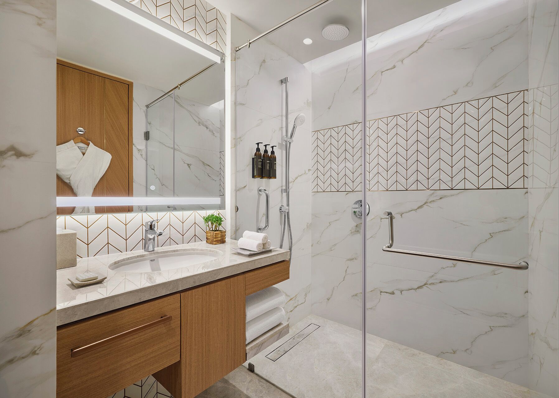 Suite, 1 King-Bett und Schlafsofa | Badezimmer