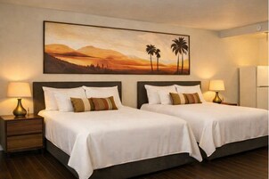 Junior Suite, 2 Queen Beds, Pool View | Laptop workspace, blackout drapes, iron/ironing board, free WiFi