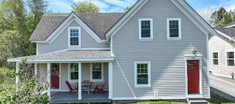 Coastal charm & harbor views just steps from Sand Cove Beach