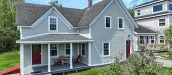 Coastal charm & harbor views just steps from Sand Cove Beach