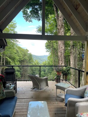 Property grounds - Enchanted Paradise, with hot tub, 2 acres, cascading creek, serenity and beauty! (Maggie Valley)