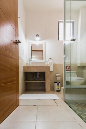 Shower, hair dryer, towels, soap - Private Luxury Loft in Down town/ Jalatlaco with A/C (Oaxaca de Juárez)