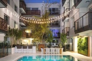 Unclassified image, 2 of 39, button - Emerald Garden Upscale & Serene Pool Gym Jacuzzi (Santa Monica)