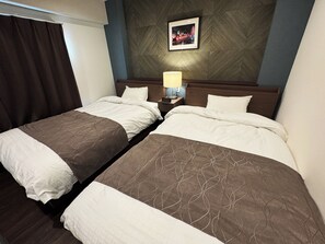 1 slaapkamer, een bureau, gratis wifi, beddengoed