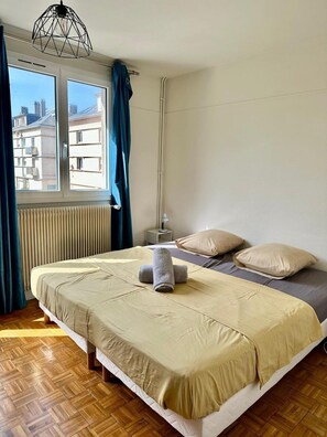 2 chambres, accès Internet, draps fournis