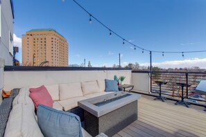 Terrace/patio - Walk to Bars! LoHi City-View Haven w/ Hot Tub (Denver)