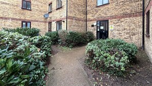 A brick building with multiple windows and a pathway leading to a door. - Cosy 1BR Flat in East London (London)