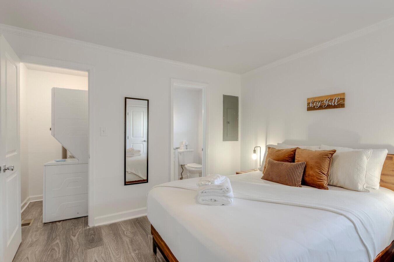 1 bedroom, iron/ironing board, travel crib, WiFi