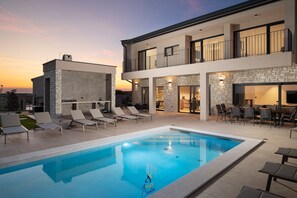 Outdoor pool, a heated pool - New Luxury 5-BR Villa with Pool, Sauna & Gym (Bale)