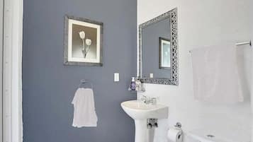 Hair dryer, soap, shampoo