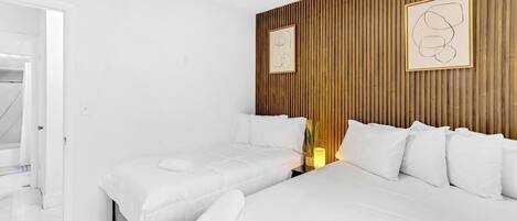 4 bedrooms, iron/ironing board, travel crib, WiFi (free)
