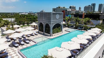 Udendørs pool, åben fra kl. 06.00 til kl. 19.00, gratis hytter