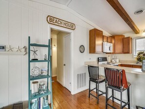 Fridge, microwave, stovetop, dishwasher - Classic 3BR House | Porch, Pool & Beach Nearby (Bethany Beach)