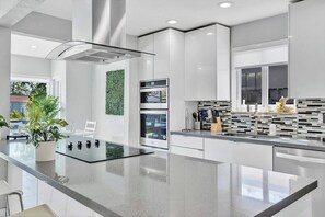 Coffee/tea maker, fridge, microwave, oven - Waterfront villa | near beach | pool (Hollywood)