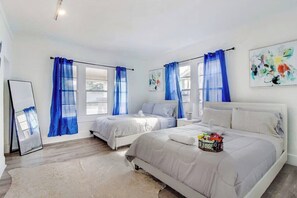 6 bedrooms, iron/ironing board, travel crib, free WiFi