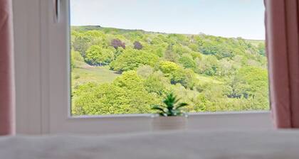 Cottage with breathtaking views of the Rhondda Valley.
