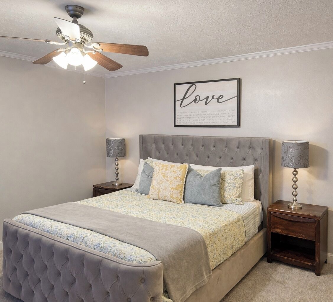 2 habitaciones, tabla de planchar con plancha, wifi y ropa de cama 