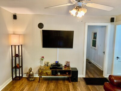 The Happy Yellow House, in a quiet, centrally-located neighborhood