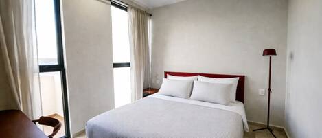 2 habitaciones, escritorio, wifi y ropa de cama